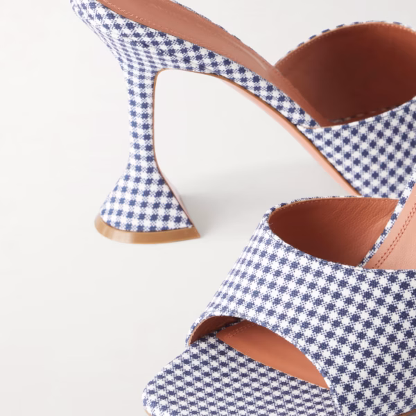 Lupita 95 gingham woven mules