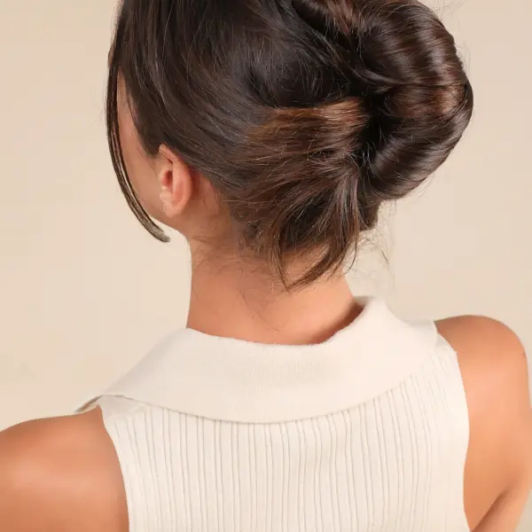 Gold Metal Oversized French Hair Pin